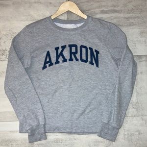 Akron crewneck sweatshirt, size medium